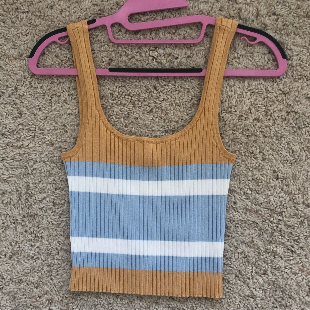 Striped crop top